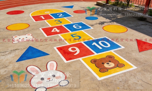 苏州彩绘润童心，地面游戏伴成长
