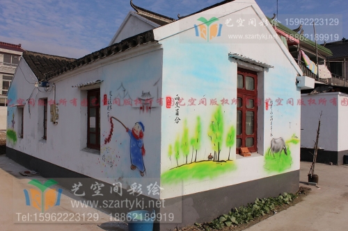 墙体彩绘用艺术讲述故事