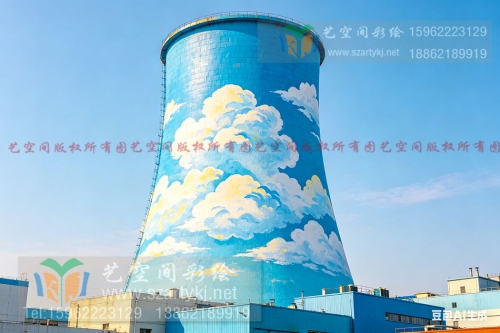 烟囱彩绘城市的艺术盛宴