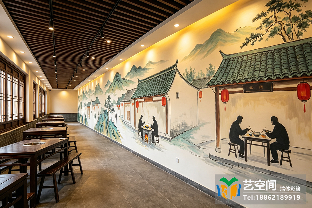 苏州饭店彩绘 苏州饭店彩绘